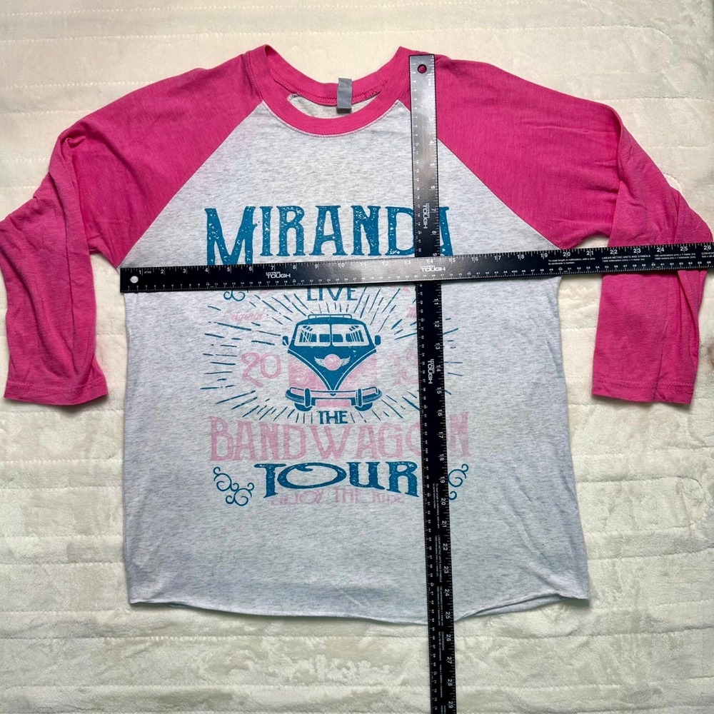 Miranda Lambert Bandwagon Tour 2018 Raglan Shirt • Next Level • Size M - Picture 7 of 7